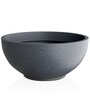 Grey Bowl Shaped Polymer Floor Planter