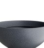 Grey Bowl Shaped Polymer Floor Planter