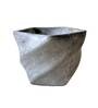 Grey Cement Twirl Concrete Handcrafted Planter