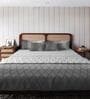 Grey  Cotton Geometrical 80 GSM Double Bed Dohar