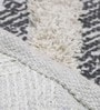 Grey Cotton 3 ft X 5 ft Machine Made Dhurrie
