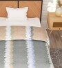 Grey Microfiber Abstract 180 GSM Fusion Reversible Single Comforter