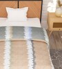 Grey Microfiber Abstract 180 GSM Fusion Reversible Single Comforter