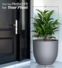 Grey Pcup Round 24 Inches Planter