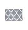 Grey Traditional Polyester 80x50 Inches AntiSkid Bath Mat