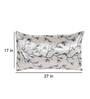 Grey Patterned 210TC Polyester Blend 17 x 27 Inches Pillow Covers (Set of 2)
