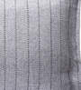 Grey Patterned 210TC Jute 17 x 27 Inches Pillow Covers (Set of 2)