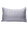 Grey Patterned 210TC Jute 17 x 27 Inches Pillow Covers (Set of 2)