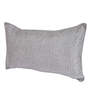 Grey Solid 210TC Jute 17 x 27 Inches Pillow Covers (Set of 2)