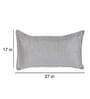 Grey Solid 210TC Jute 17 x 27 Inches Pillow Covers (Set of 2)