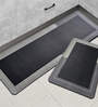 Grey Rubber 47x16 Inches Floor Runner with Mat Combo