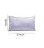 Grey Solid 210TC Satin 17 x 27 Inches Pillow Covers (Set of 2)