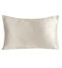 Grey Plain Solid 210TC Satin 17 x 27 Inches Pillow Covers (Set of 2)
