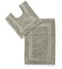Grey Solid Cotton 31.5x20 Inches Max Absorbant Bath Mat