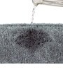 Grey Solid Microfiber 24 x 16 Inches AntiSkid Bath Mat