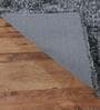 Grey Shaggy Polyster 3 x 5 Feet Hand Tufted Carpet