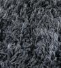 Grey Shaggy Polyster 5 x 7 Feet Hand Tufted Carpet