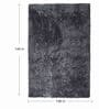 Grey Shaggy Polyster 9 x 12 Feet Hand Tufted Carpet