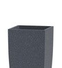Grey Square Shaped Gey Polymer Floor Planter