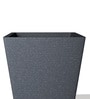 Grey Square Shaped Polymer Floor Planter