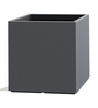 Grey Square Shaped Polymer Floor Planter
