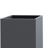 Grey Square Shaped Polymer Floor Planter