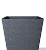 Grey Square Shaped Small Polymer Floor Planter