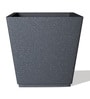Grey Square Shaped Small Polymer Floor Planter