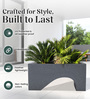 Grey UCTR rectangular 2411 Planter