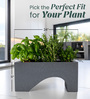 Grey UCTR rectangular 2411 Planter