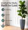 Grey VNR Round 18 Inches Planter