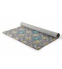 Buy Grey Geometric Wool and Art Silk 4 ft x 6 ft Hand Tufted Carpet