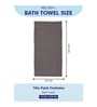 Grey 100% Cotton 380 Gsm Bath Towel 4 Pc