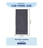 Grey 100% Cotton 380 Gsm Car Towel