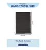 Grey 100% Cotton 380 Gsm Hand Towel 2 Pc