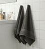 Grey 100% Cotton 380 Gsm Hand Towel 2 Pc