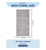 Grey 100% Cotton 600 Gsm Bath Towel