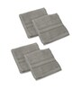 Grey 100% Cotton 600 Gsm Face Towel 4 Pc