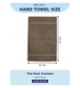 Grey 100% Cotton 600 Gsm Hand Towel