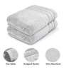 Grey 625 GSM 100% Cotton Face Towel (Set of 6)