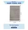 Grey 100% Cotton 625 Gsm Hand Towel