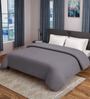 Grey Solid 500 TC 100% Cotton Double Bed Cover