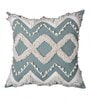 Grey Woven Cotton 16 x 16 Inches Cushion Cover