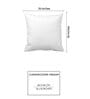 Grey 100% Cotton Traditional 16x16 inches Cushion Covers (Set of 2)