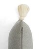 Grey Quoted Cotton 20 x 12 Inch Cushion Cover
