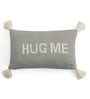 Grey Quoted Cotton 20 x 12 Inch Cushion Cover