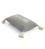 Grey Quoted Cotton 20 x 12 Inch Cushion Cover