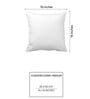 Grey 100% Cotton Solid 16x16 inches Cushion Covers (Set of 3)