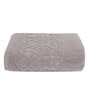 Grey 100% Cotton Solid 550 GSM Bath Towel