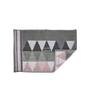 Grey 100% Cotton Patterned 650 GSM 4 Pcs Hand Towels